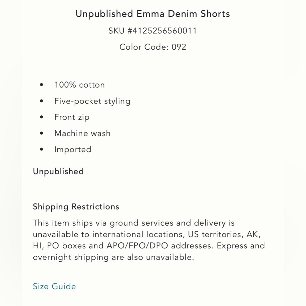 NWT new 31 Anthropologie unpublished emma Gray Denim Jean shorts mom fit - Picture 4 of 17